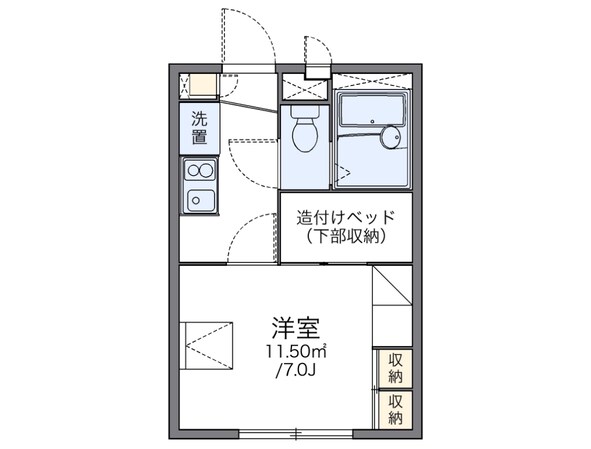 庄内駅 徒歩15分 2階の物件間取画像